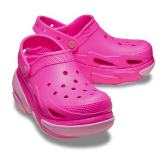 Crocs Bubble Crush Clog Pink Crush 210061-6TW W10/M8 NWT - Picture 1 of 4